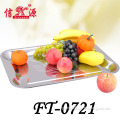Stainless Steel Square Mirror Flower Tray/Metal Tray/Serving Plate